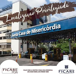 Hotel Ficare Poa - 3min Do Complexo Hospitalar Santa Casa, Porto Alegre